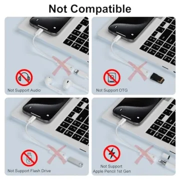 ACANDYA USB C to Lightning Adapter for iPhone 15/Pro