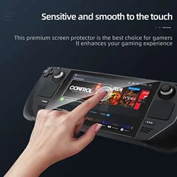 Benazcap Steam Deck Tempered Glass Screen Protector 2 Pack