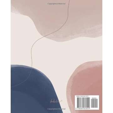 Aesthetic Composition Notebook: Wide Ruled Paper, Artsy Boho Style with Pastel Colors