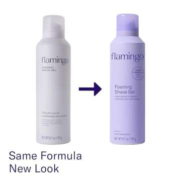 FLAMINGO Women's Foaming Shaving Gel with Aloe Vera, 6.7oz - 3ct