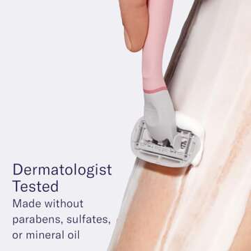 FLAMINGO Women's Foaming Shaving Gel with Aloe Vera, 6.7oz - 3ct