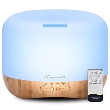 Homeweeks 300ml Essential Oil Diffuser with Remote Control