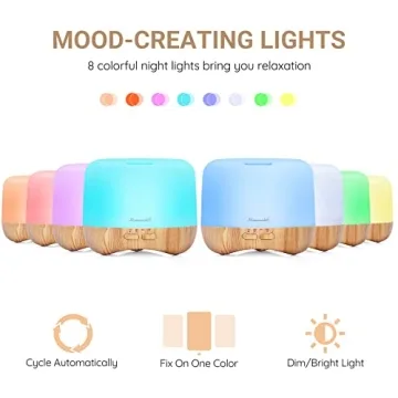 Homeweeks 300ml Essential Oil Diffuser with Remote Control