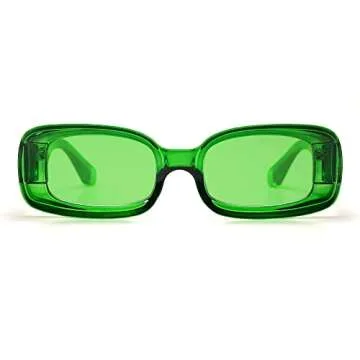 VANLINKER Y2K Rectangle Sunglasses UV400 Protection