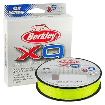 Berkley X9 Braid Fishing Line - Low-Vis Green 15lb Test