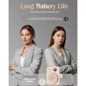 Powerful Voice Amplifier with Wireless Lavalier Mic