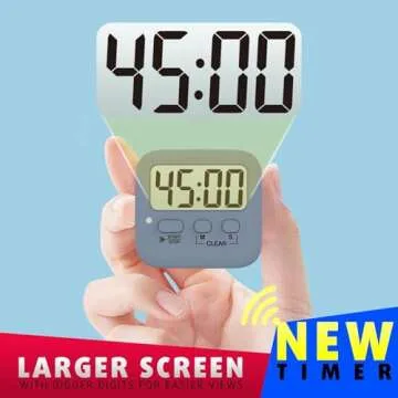 Antonki 2 Pack Digital Timer for Kids, Magnetic Countdown Kitchen Timers for Cooking, Egg, Classroom, Teacher, Exercise, Study, Oven - Battery Included