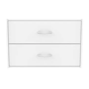 ClosetMaid 1566 Stackable 2-Drawer Horizontal Organizer, White
