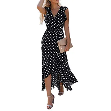 GRECERELLE Women's Floral Maxi Dress Bohemian Summer V-Neck