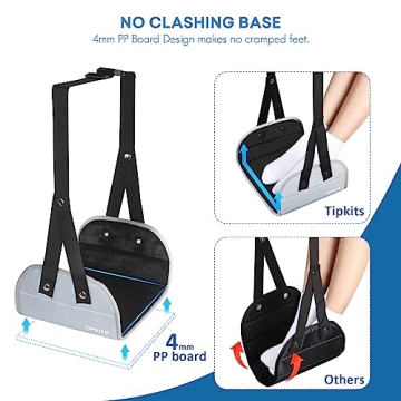 TIPKITS Airplane Footrest for Ultimate Comfort on Flights