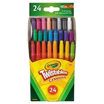 Crayola 24 Count Twistables Mini Crayons for All Ages
