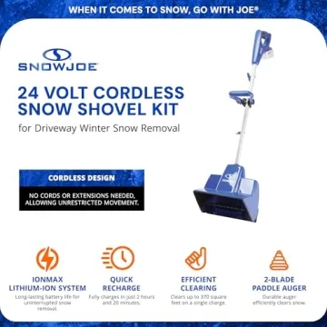 Snow Joe Cordless Snow Shovel Kit for Winter Snow Removal