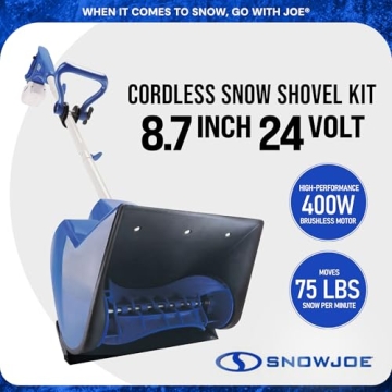 Snow Joe Cordless Snow Shovel Kit for Winter Snow Removal