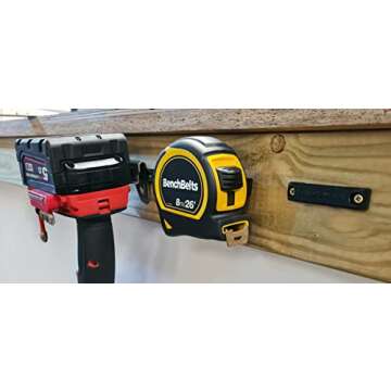 StealthMounts Bench Belt - Universal Tool Holder | Heavy-Duty Tool Holster Set - 6 Pack for Power To...