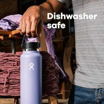 Hydro Flask 40 Oz Wide Mouth Flex Cap Moonshadow