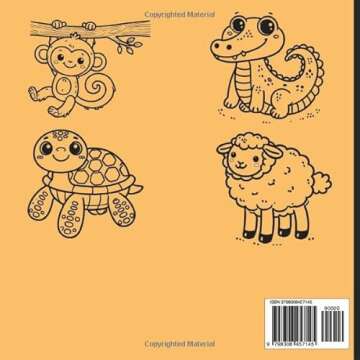 Animal Adventures: Simple and Bold Coloring Fun: Big, Bold, and Easy Animal Designs for Toddlers