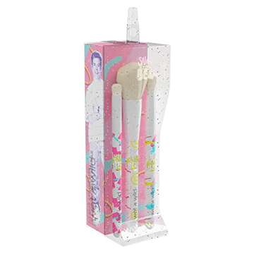 wet n wild Saved By The Bell Zack Attack Live Performing at the Max Brush Set, Makeup Brush Set with Case,1114546