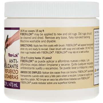 Environmental Technology Fiber-Lok Non-skid Backing(16 oz) Anti-Slip Natural Rubber Coating for Kitc...