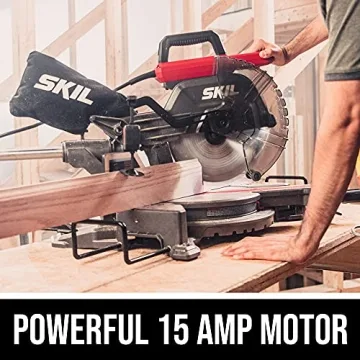 SKIL 10" Dual Bevel Sliding Compound Miter Saw for Precision Cuts