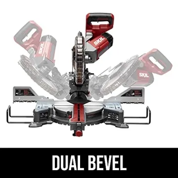 SKIL 10" Dual Bevel Sliding Compound Miter Saw for Precision Cuts