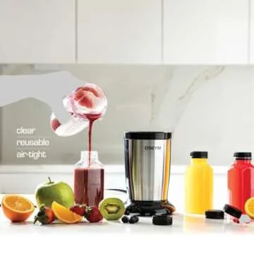 DECADORN 8oz 12pcs Plastic Bottles With Caps - Juicing Bottles For Juicing - MADE IN USA Clear Mini Bottle With Lids - Drink Container - Shatterproof, BPA-Free, Leak proof, Disposable & Recyclable