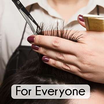 Tecto Barber Scissors, Professional 6.6 inches Stainless Steel Hair Cutting Scissors, Extra Sharp Hair Cutting Scissors For Men/Women with free leather case.