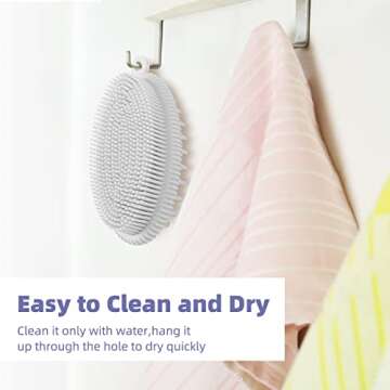 Gentle Shechane Silicone Body Scrubber for All Skin Types