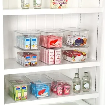 Vtopmart Stackable Storage Bins with Lids for Every Home