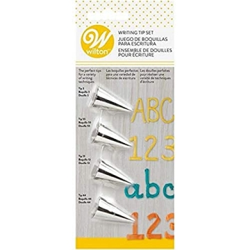 Wilton 4-Piece Cake Decorating Writing Tip Set