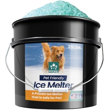 Maple99 Pet Safe Ice Melt Safe for Concrete -35 lb Snow Salt Ice Melt Pet Friendly, Green Salt for Snow and Ice Removal, Sidewalk Salt, Driveway Salt, Snow Melt is Effective Up to -5