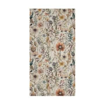 VIGGINER Vintage Flowers Hand Towels - Floral Set of 2