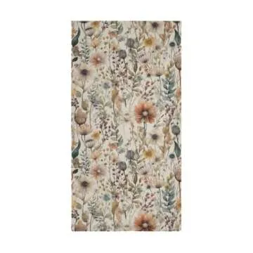 VIGGINER Vintage Flowers Hand Towels - Floral Set of 2