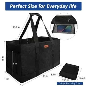 MHOMER Reusable Grocery Bag - Durable and Eco-Friendly Tote