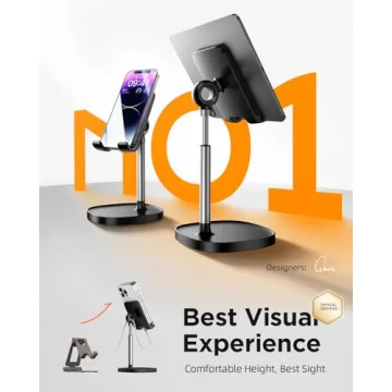 LISEN Adjustable Phone Stand for Desk - 360° Design