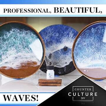 Counter Culture DIY Armor Art Pigment, White, 0.85 oz, Resin Epoxy Dye for Waves and Water Effects