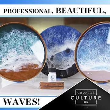 Counter Culture DIY Armor Art Pigment, White, 0.85 oz, Resin Epoxy Dye for Waves and Water Effects