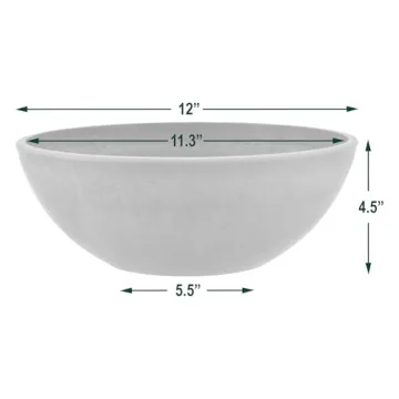 Lightweight Eco-Friendly 12" Shallow Planter for Succulents