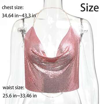 Fairyu Pink Body Chain - Shimmering Accessories for Women