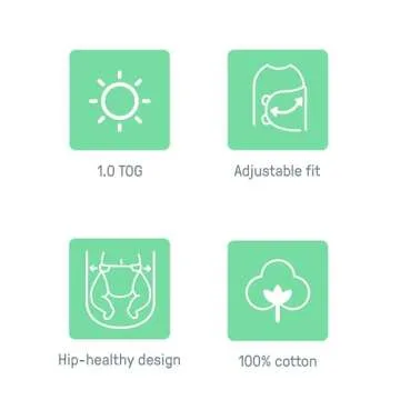 Ingenuity by SwaddleMe Arms Free Convertible Baby Swaddle, Size 3-6 Months, 14-18 Pounds, Arms Swaddled in or Out, 1.0 TOG - Happy Elephant