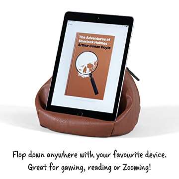 Cozy Comfort: IF Bookaroo Bean Bag Reading Rest - Brown, Perfect for Tablets & Books