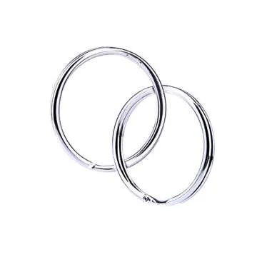 Livder 150 Pieces Split Key Rings Keyrings Bulk for Keychain and Art Crafts, 1 Inch