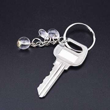 Livder 150 Pieces Split Key Rings Keyrings Bulk for Keychain and Art Crafts, 1 Inch
