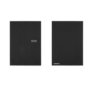 Hobonichi Techo 2025 HON [English/A5 Size/January Start/Planner] Paper Series: Black Gingham