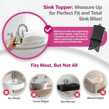 Sink Topper - Silicone Beauty Organizer for Extra Space