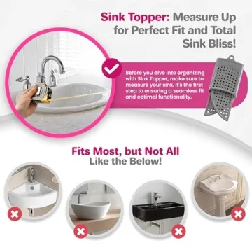 Sink Topper - Silicone Beauty Organizer for Extra Space