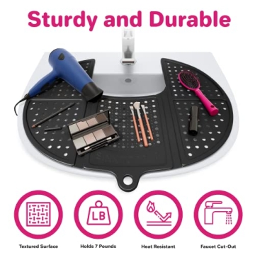 Sink Topper - Silicone Beauty Organizer for Extra Space