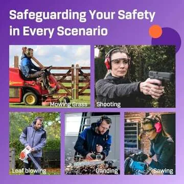 Vanderfields Hearing Protection Ear Muffs for Noise Reduction, 26dB Certified, Noise Cancelling Safety Ear Protection for Shooting, Adult Headphones for Lawn Mowing, DIY, Construction, Woodworking