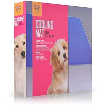 Arf Pets Dog Cooling Mat 35” x 55” Pad for Kennels, Crates & Beds, Non-Toxic, Solid Self Cooling Gel .No Fridge or Electricity Needed