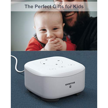 Elesories White Noise Machine with 30 Soothing Sounds