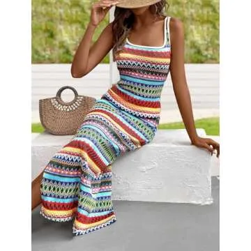 PRETTYGARDEN Tank Dress, Stylish Summer Maxi for Women